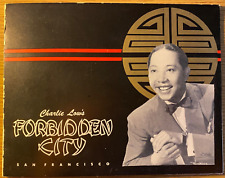 1940s CHARLIE LOW'S FORBIDDEN CITY vtg Chinatown Cabaret Nightclub SAN FRANCISCO