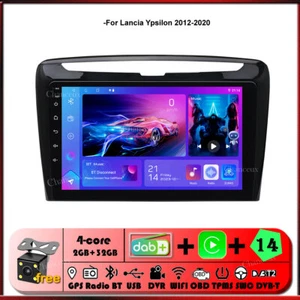 Android 14 Car Stereo Carplay GPS SAT Sat Nav DAB Radio For Lancia Ypsilon 2012-2020 - Picture 1 of 13
