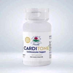 Carditone Ayush Herbs 60 caplet for Cardiovascular & Hypertension Support - Bild 1 von 3