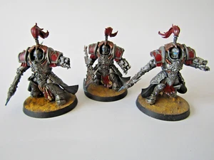 A7 WARHAMMER 40K ADEPTUS CUSTODES ARMY - PAINTED ALLARUS CUSTODIANS X 3 - Picture 1 of 4