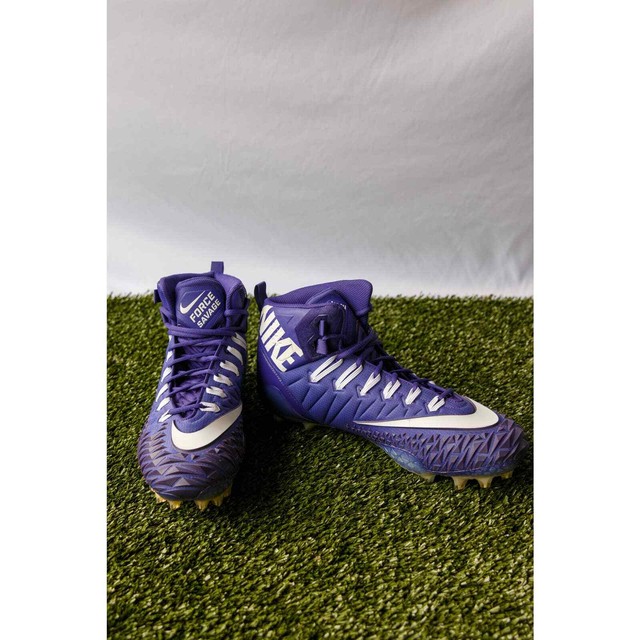 Youth Purple Football Cleats High Tops