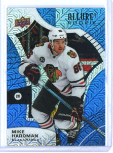 2021-22 MIKE HARDMAN UPPER DECK ALLURE #111 RC BLUE LINE #ED 3/35!!