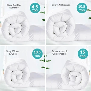 Edredón Colección Hotel Verano TOG 4.5 7.5 10.5 Edredón Antialérgico Todos los Tamaños - Imagen 1 de 6