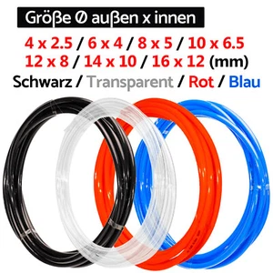 Polyethylen-Schlauch PE-Schlauch Pneumatik-Schlauch Druckluft-Schlauch 2,5-12mm - Picture 1 of 11