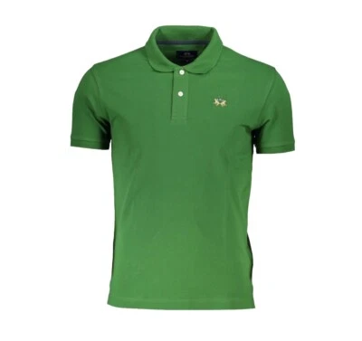 LA MARTINA Polo T-shirt  Verde Logo Uomo Tg 2XL - Immagine 1 di 2