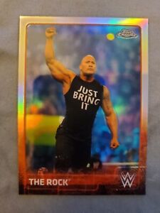 2015 Topps Chrome WWE The Rock Refractor
