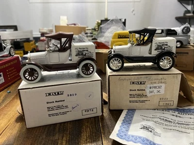 Lot Of 2 Ertl 1918 Ford Runabout diecast bank, J.C. Penney Co. version. - Image 1 of 4
