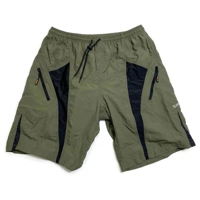 Santic Mens XL Olive Green MTB Mountain Bike Cycling Shorts Lined Padded - Image 1 of 4