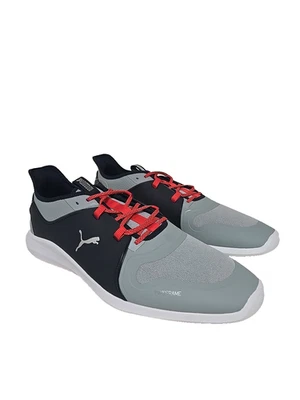 Zapatos de golf PUMA para hombre de corte bajo IGNITE FASTEN8 19300-05 plateados/azul marino talla 14M Foto 1 de 4