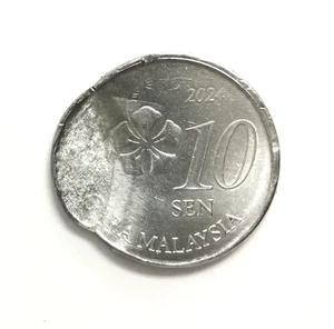 Mazuma *MC2113 Malaysia 2024 10 Sen Multiple Strike Error Coin BU - Picture 1 of 3