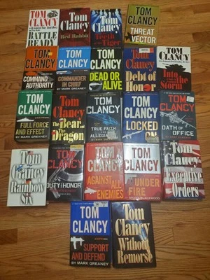 Lot of 21 Tom Clancy Hardcovers Most 1st Editions  - Image 1 of 4