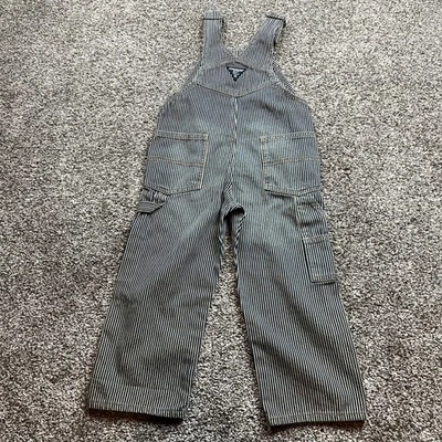 Mono OshKosh Bgosh Azul Rayas Niños 4T Baberos Denim Azul Rayas Mono Niños Foto 1 de 4
