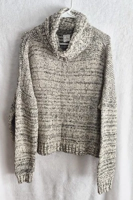 Suéter By Together tamanho médio gola alta tamanho grande desleixado manga longa aconchegante - Imagem 1 de 4