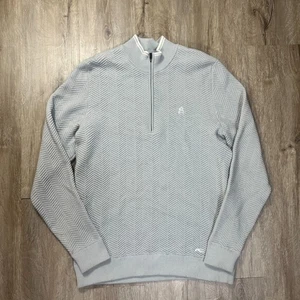 Suéter Kjus 1/4 Cremallera 50 Gris Mezcla Lana Merino Pullover Manga Larga Golf - Imagen 1 de 8