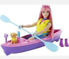 Barbie It Takes Two Camping Playset with Daisy Doll  Pet Puppy Kayak HDF75 *NEW*