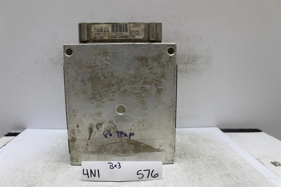 Unidad de control del motor E63F12A650T3G Ford Topaz 1985-1986 módulo ECU 576 4N1-B3 Foto 1 de 4