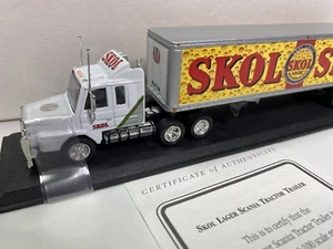 Matchbox Tractor Trailer Skol Lager Scania 1:100 Scale NIB w/COA - Picture 1 of 6