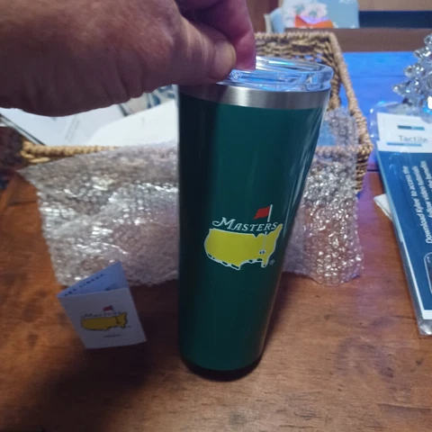 NEW. 2023 MASTERS (GREEN) Corkcicle 24oz Tumbler from AUGUSTA NATIONAL Cover