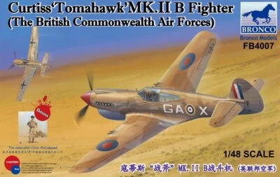 BRONCO FB4007 1/48  Curtiss 'Tomahawk' Mk.II B Fighter - Image 1 of 2
