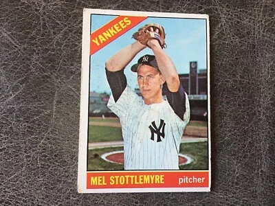1966 Topps - #350 Mel Stottlemyre - Image 1 of 2