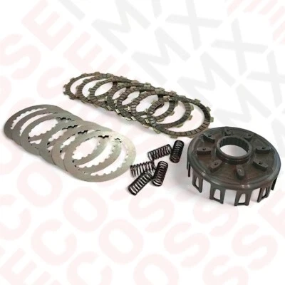 Honda CR125 Mitaka Cestello Frizione & Full Piatto Frizione Kit Molle 1987-1999 - Immagine 1 di 4