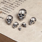 Cool 925 Sterling Silver Skull Bead Pendant Bracelet Diy Lanyard Paracord Bead