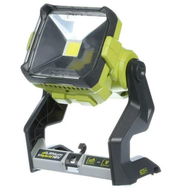 Ryobi P721 One+ Flat Standing LED Work Light - Green/Grey