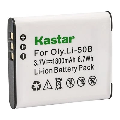 Li-50B Battery for Olympus Li-50B, Pentax D-Li92, RICOH DB-100, CASIO NP-150  Foto 1 de 4