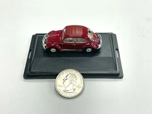 Volkswagen Beetle Ruby Red Diecast VW Bug 1:76 Scale Oxford - Picture 1 of 5