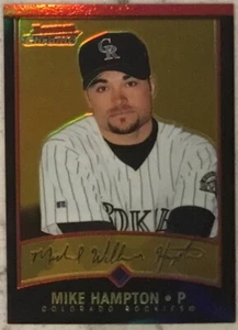 2001 Bowman Chrome Gold Refractor #59 Mike Hampton #d /99 - Picture 1 of 2