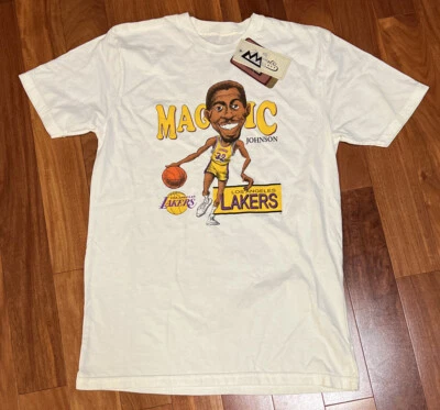 Camisa Caricatura Magic Johnson De Colección Los Angeles Lakers Para Hombres Talla Mediana Nueva Con Etiquetas Foto 1 de 4
