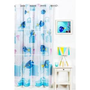DISNEY Finding Dory Eyelet Sheer Single CURTAIN - new - 140cm x 223cm NEMO FISH - Picture 1 of 3