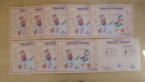 LOT DE 9 POCHETTES CREATION PASSION DONALD  CANSON PAPIER DESSIN CALQUE DISNEY - Picture 1 of 3