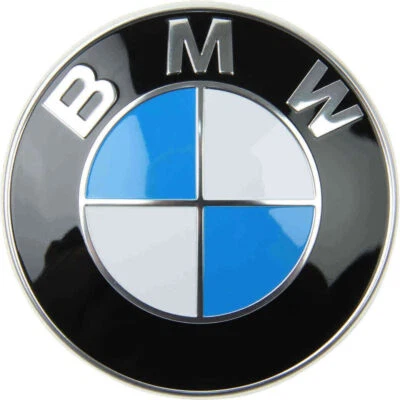 GENUINE BMW Logo FRONT HOOD Emblem For CARS WITH 82-mm DIAMETER 320 528 530 733i - Image 1 of 4