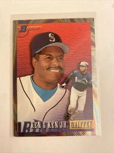 1993 Bowman #703 Ken Griffey Sr and Ken Griffey Jr Father and Son NM-MT+ 🔥 - Picture 1 of 6