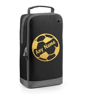 PRESENT2FUTURE BAGBASE Football Name Print Personalised Sports Shoe Football Rugby Boot Bag School Gift