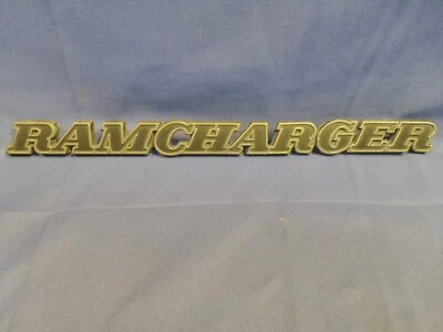 1974-80 Original Mopar Dodge RamCharger Fender Emblem 3739984 Nameplate Truck #2 - Image 1 of 4