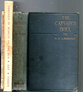 1923 3 BOOKS FIRST EDITIONS D.H. LAWRENCE IN TAOS NEW MEXICO POETRY THE FOX 1ST - Picture 1 of 1