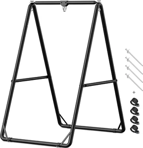 GREENSTELL Hammock Chair Stand, Swing Stand with 3 Hooks Fit for Most Hanging Ch - Picture 1 of 12