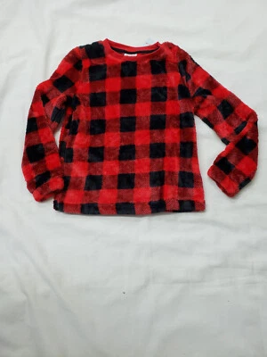 Cat & Jack Soft Sherpa Top, Sizes S to XL, Red Buffalo Print, NWT, SHIPS FREE - Image 1 of 2
