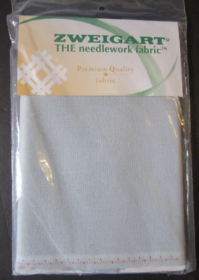 Tela de tejido uniforme Zweistik Premium Precortada Lugana 28 unidades PEWTER 18x27" Foto 1 de 4