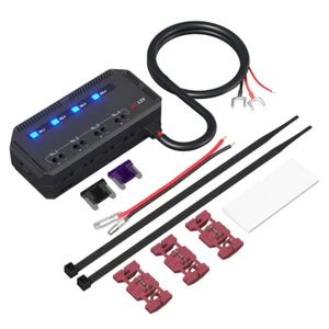 Car Motorcycle Fuse Holder Box LED Indicator Light 12V Electrical Insulation Box - Picture 1 of 15