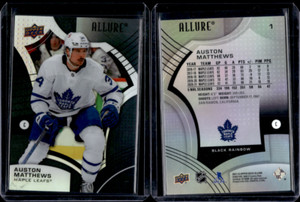 2021-22 Upper Deck Allure Black Rainbow Auston Matthews Toronto Maple Leafs #1