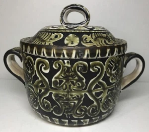 Rare Grande Marmite Vintage André Horellou Keraluc H 17,5 L 23 l 17,5 Cm - Foto 1 di 9