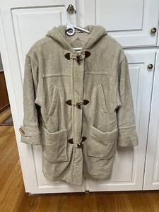 Mulberry Street Women's Hooded Heavyweight Fleece Coat Front Zip Size Medium - Picture 1 of 9