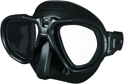 Seac Fox Low Volume Dive Mask Dual Lens Tempered Glass Silicone Skirt - Image 1 of 4