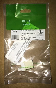 NEW On-Q Legrand WP3450-LA Category RJ45 Keystone Connector Almond Cat 5e OnQ - Picture 1 of 4