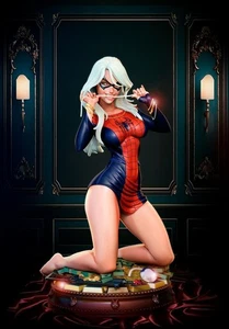 Sexy Spiderman Outfit mit schwarzer Katze! 3D gedruckt 16k! Bemalt oder unbemalt! - Bild 1 von 11