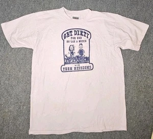 Vintage 80s Teen Mission T-Shirt Men XL Bible Religion Single Stitch USA Made - Bild 1 von 9