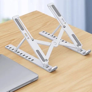 Universal Laptop Stand Adjustable Notebook Holder For Macbook Non-slip Foldable - Afbeelding 1 van 15